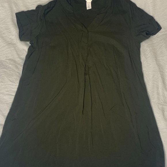 SOLD - H&M Olive Green Shift Dress - Picture 2 of 2